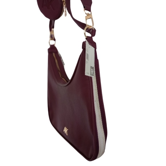 Anne Klein Cranberry Satchel Handbag with Zip wallet - Picture 3 of 10